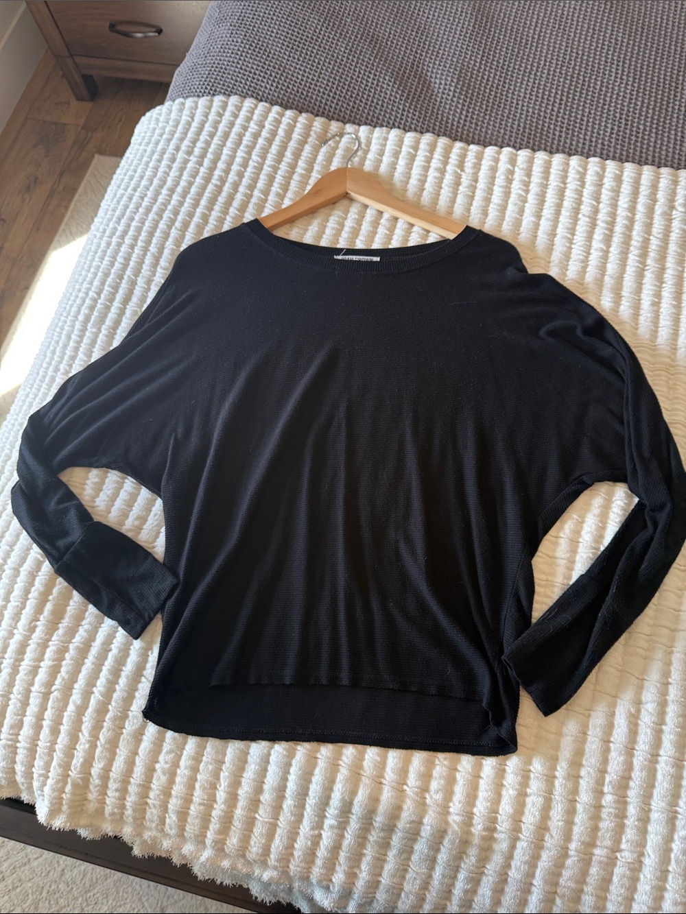 Joah brown slouchy dolman tee